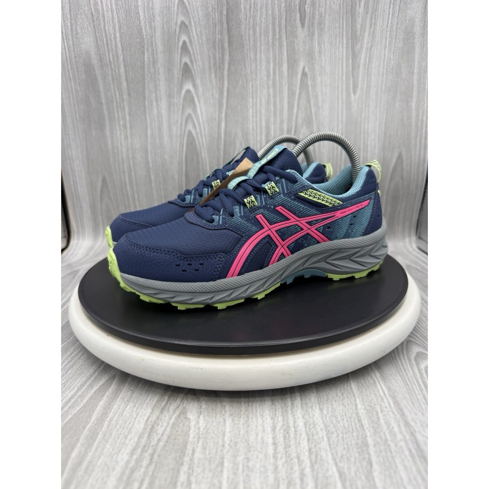 ASICS Pre Venture 9 GS Sz 6Y Womens 7.5 Deep Ocean Hot Pink Trail Running Shoes